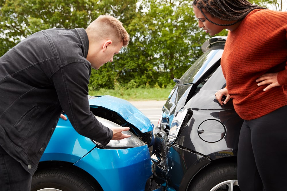 injured driver with car accident lawyer
