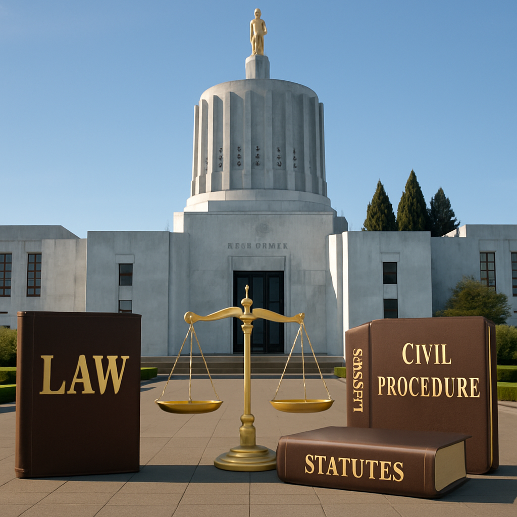 Oregon State Capitol building in Salem representing statewide personal injury laws