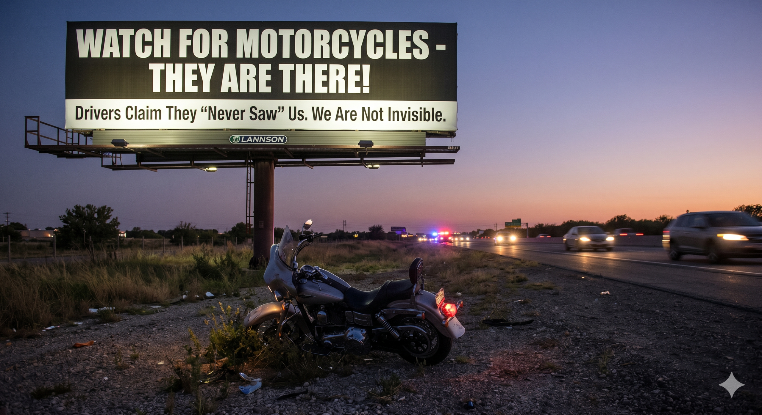 In many motorcycle accidents, the driver of the passenger vehicle claims they 'never saw the bike.