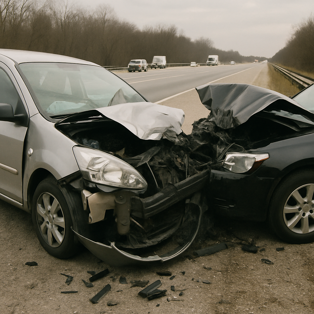 Highway crash involving vehicles in Salt Lake City
