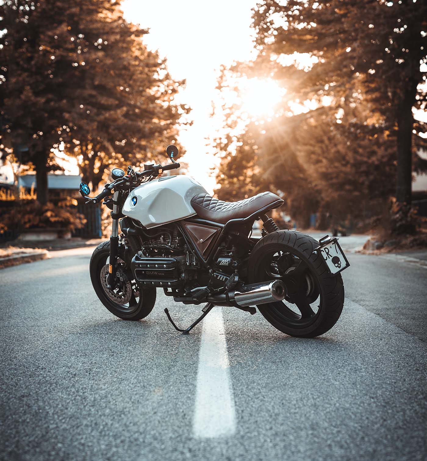 Motorcycle rider on the road representing a Washington motorcycle accident lawyer claim.